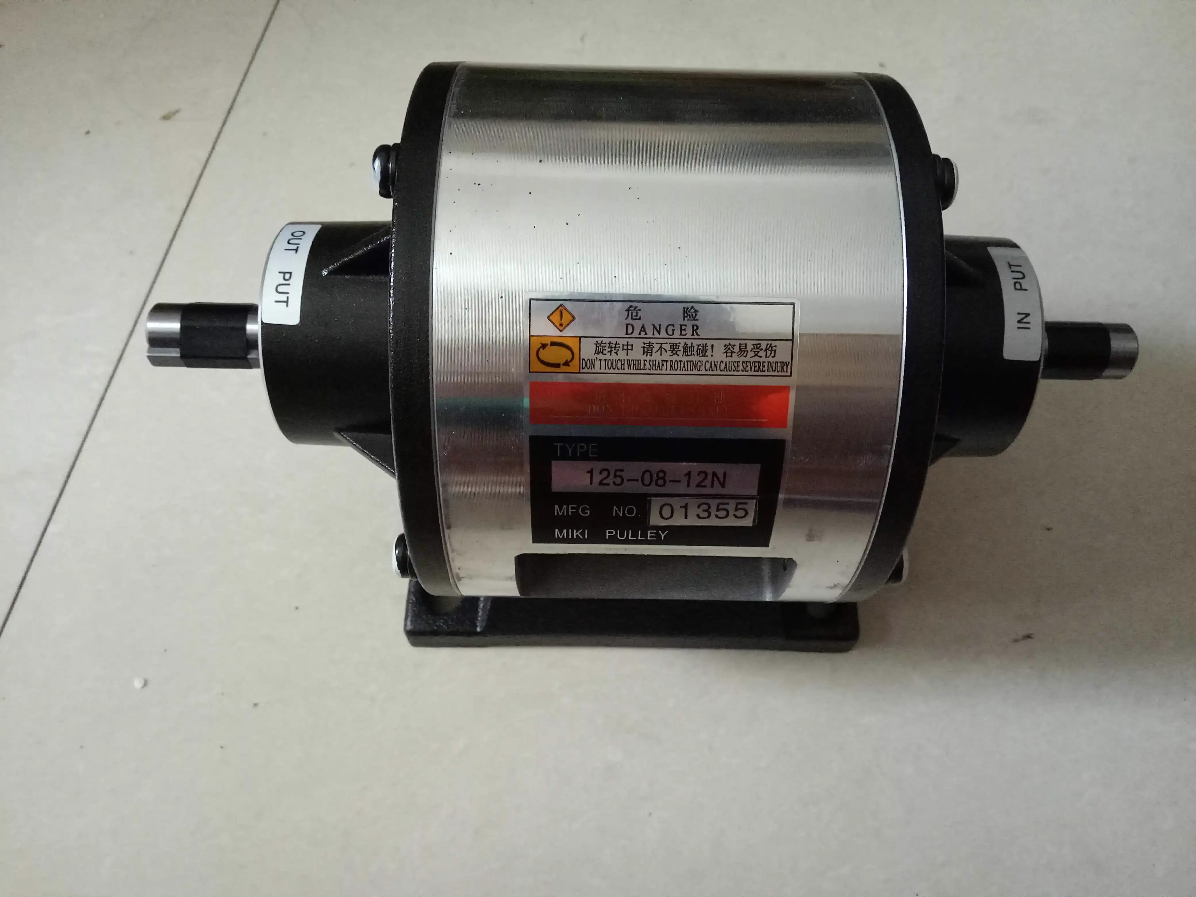 MIKI PULLEY 전자기 클러치 브레이크 125-08-12N 125-10-12N 125-12-12N 125-06-12 125-16-12 125-12-12E 125-10-12E