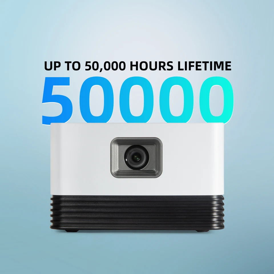 Wifi 프로젝터 휴대J20 5800 루멘 고휘도 사무실 DLP 교실 실내 야외 영화