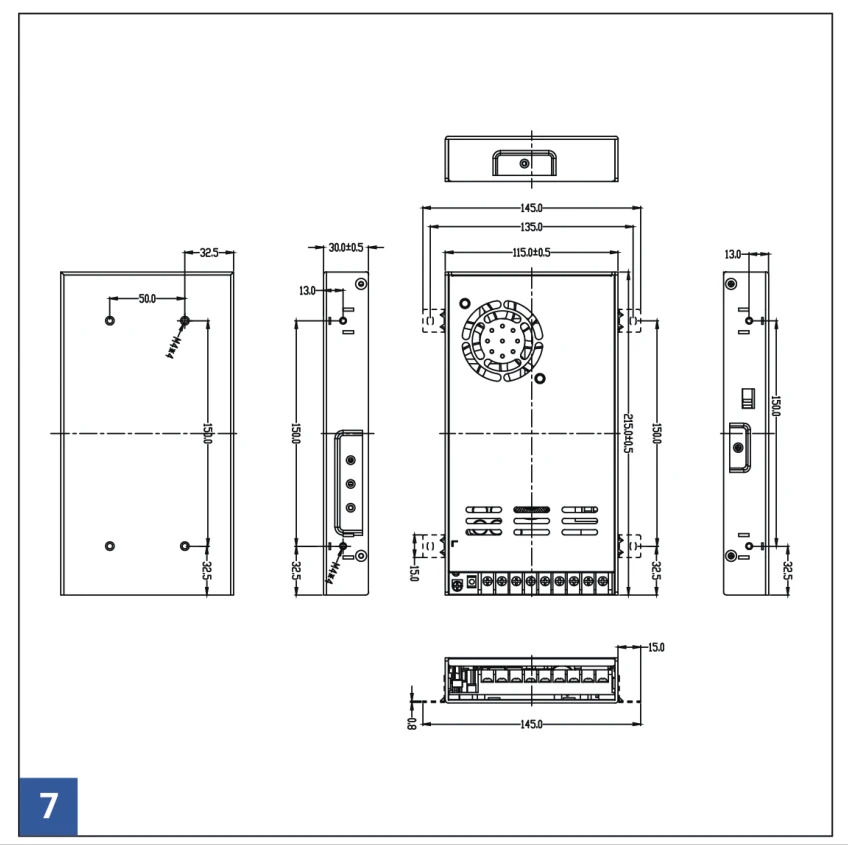 헌트키 산업전원공급장치HKI350-240NB 350W 단일 출력 24V 15A