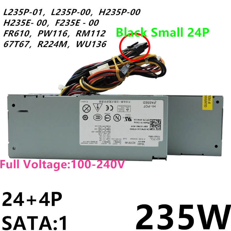 Dell OptiPlex760 960 580 780 235W 전원공급장치 L235P-01 L235P-00 D235E-00 F235E-00 H235P-00 H235E-00 PW11