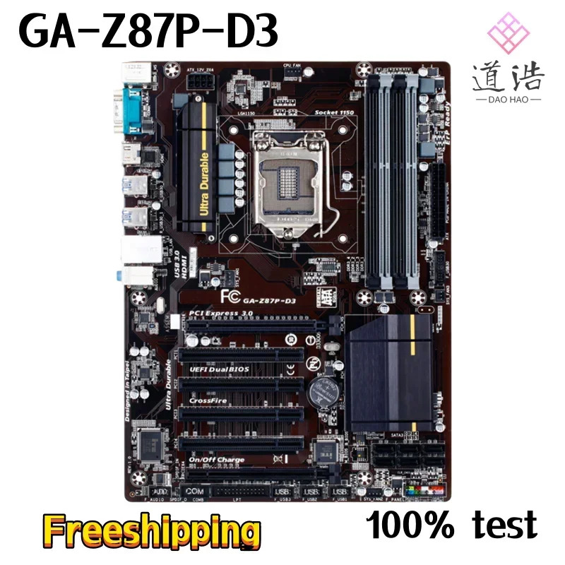 GA-Z87P-D3 마더보드32GB PCI-E3.0 HDMI LGA 1150 DDR3 Z87 메인보드 완전 WorkMA 리퍼