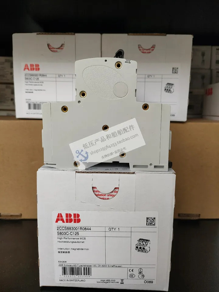 오리지널 ABB 회로차단기 S803C-B125/S803C-C125 신
