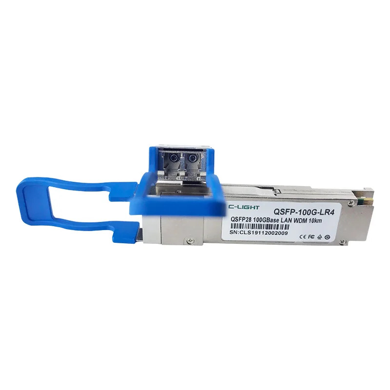 Dl QSFP-100G-LR4-DE 100GBase-LR4 QSFP28 송수신기 SMF 1310nm 10km LC DOM 와 호환되는 C-Light QSFP-100G-LR4