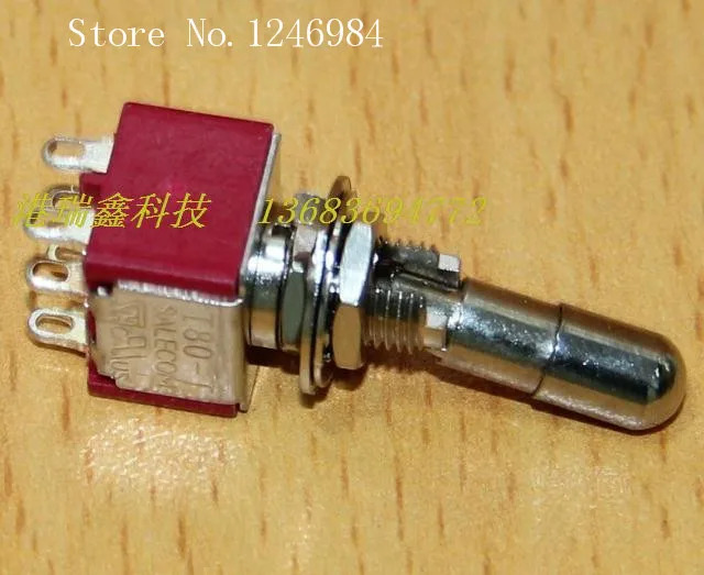SA T8011-LK 방식 연동 6 피트 2 트렌치 잠금 넥 소형 토글 스위치 대만 SH T80-T M6.35 50 개/l