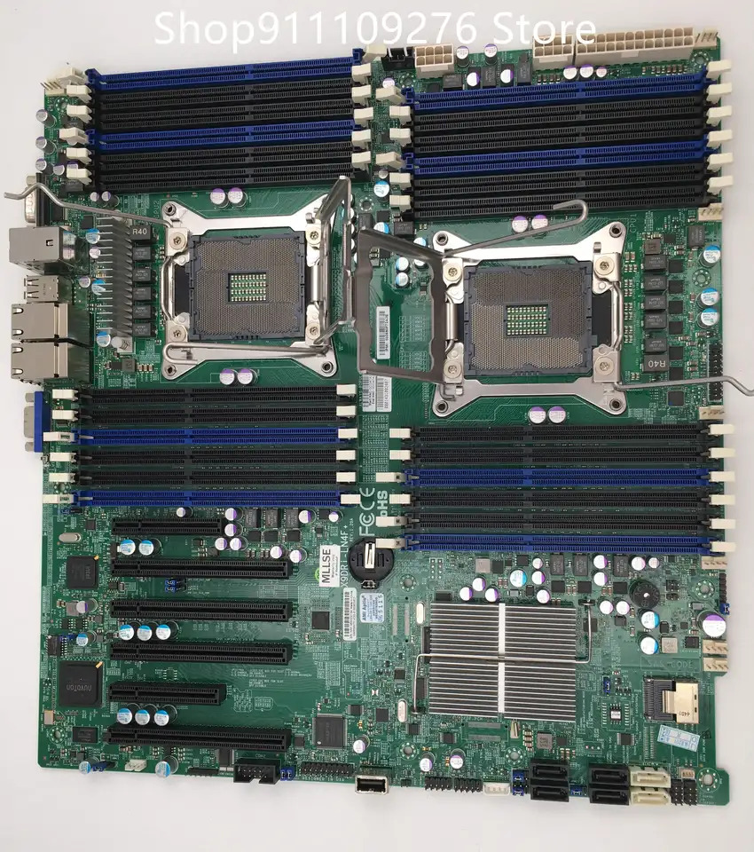 슈퍼마이크로 마더보드X9DRi-LN4F LGA2011 E5-2600 V1 V2 패밀리 ECC DDR3 6 GPU