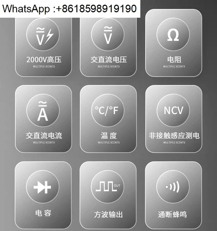 Zhongyi 고전압 2000V 멀티미터 ZT-M2H 광전지 케이블 고정밀 디지털