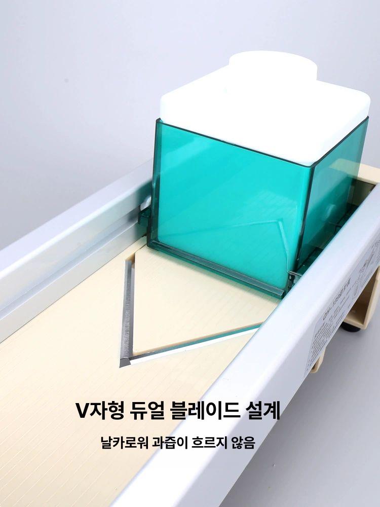 과일 채소 슬라이서 레몬 절단기 마늘 다지기 감자 얇게 자르는 칼 소형 컷팅기 - 상세 이미지 4