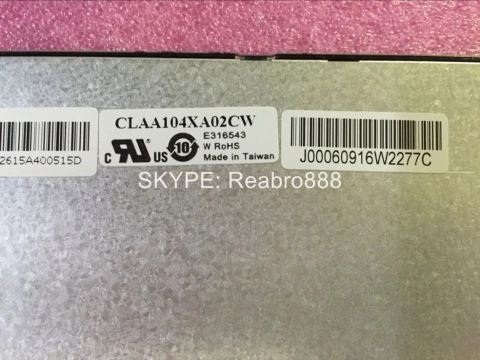 오리지널 LCD 스크린 패널 디스플레이 CLAA104XA02CW 10.4 인치