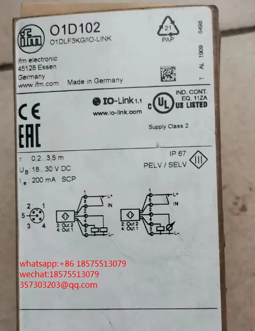 IFM 레이저 센서 01D102