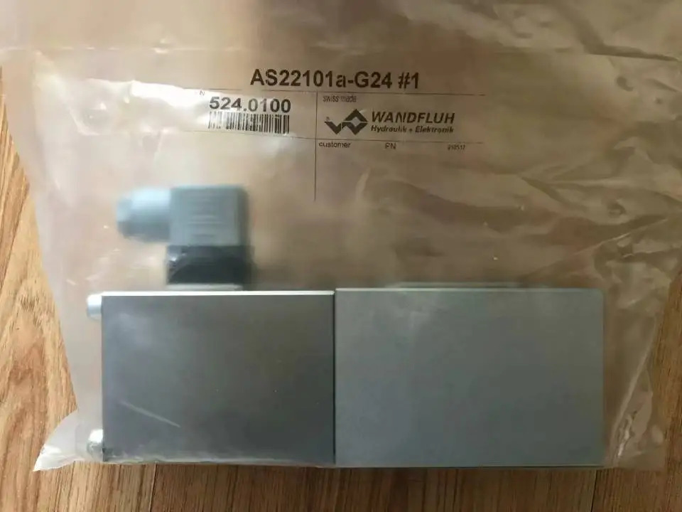 WANDFLUH 스위스 솔레노이드 밸브 AS22101a-G24 AS22101a-R230 AS22100b-G24 유압 AS22101A 1 p max 350bar