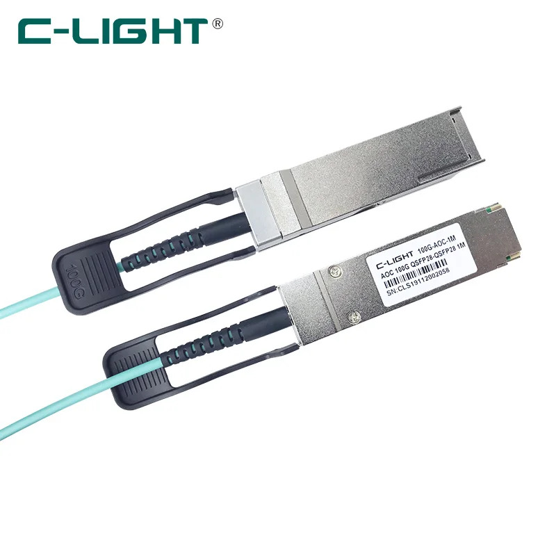 C-Light QSFP-100G-AOC1M Cis 100G QSFP28 액티브 광 케이블과 호환 멀티 devies와 가능