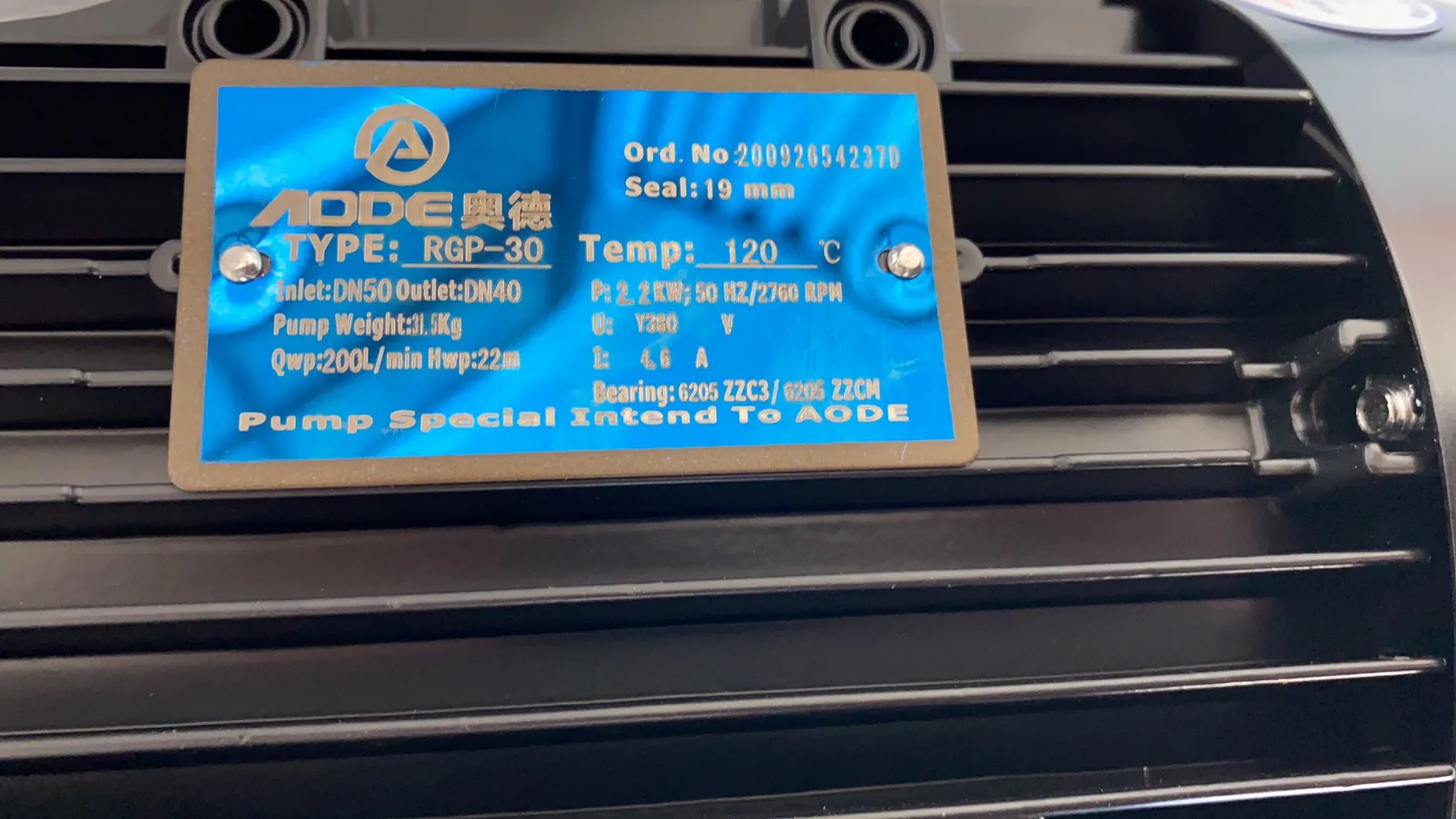 AODE 오일 펌프 타입 RGP-30 SEAI19mm 특수 RGP-10 RGP-20 RGP-40 RGP-50 RGP-60 RGP-100 RGP-120