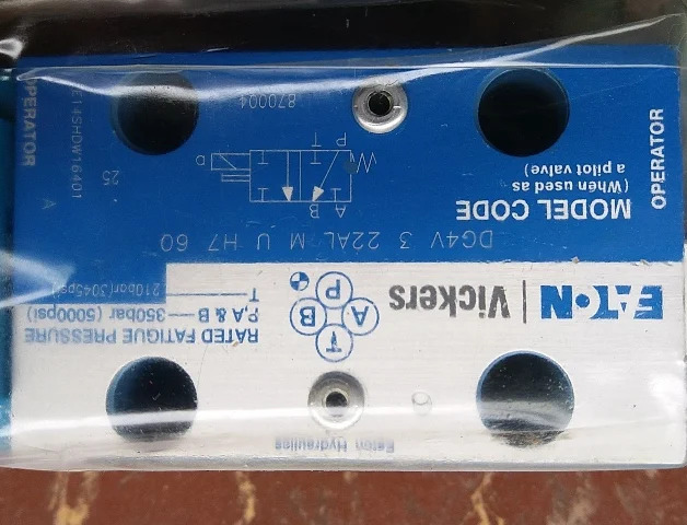 VICKERS 유압 밸브 DG4V-3-22AL-M-U-H7-60 솔레노이드 DG4V-3-22A-M-U-H7-60 DG4V322ALMUH760