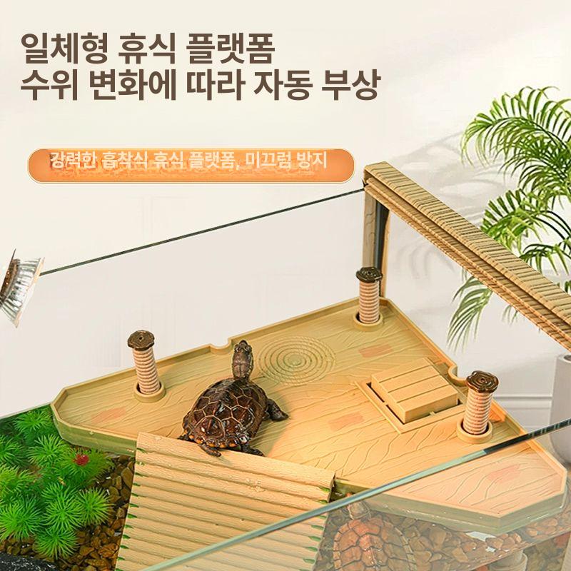 중형수족관 거북이수조 풀세트 유리어항 관상어용품 초보자키트 - 상세 이미지 4