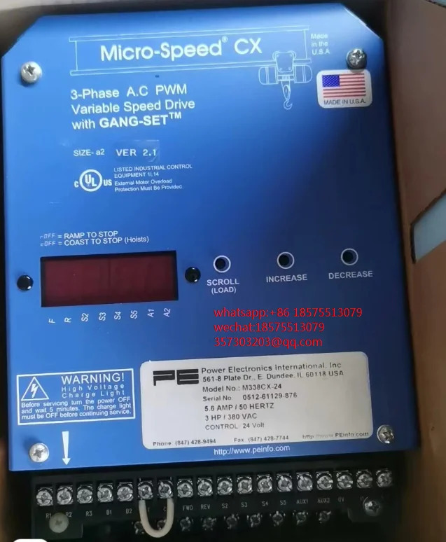 PEINFO M338CX-24 가변 속도 드라이브 오리지널 0512-61129-876신