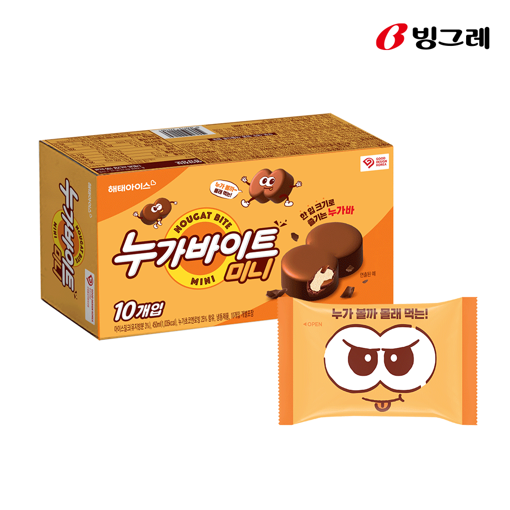 빙그레 누가바이트 미니 450ml 4박스 아이스크림 - 상세 이미지 2