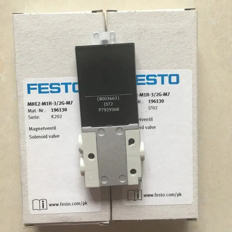FESTO MHE2-M1H-3 2G-M7 196130 솔레노이드 밸브 신 1PC