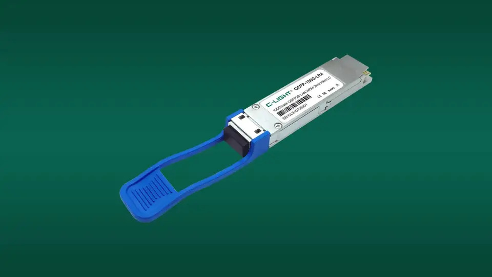 Dl QSFP-100G-LR4-DE 100GBase-LR4 QSFP28 송수신기 SMF 1310nm 10km LC DOM 와 호환되는 C-Light QSFP-100G-LR4