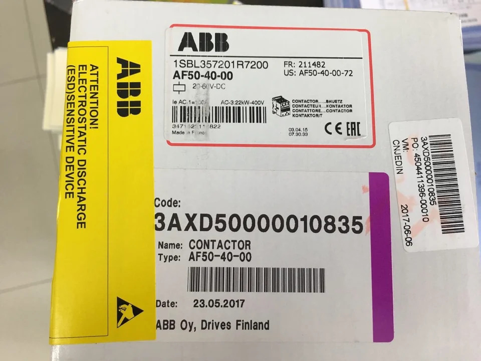 ABB AC DC 접촉기 AF50-40-00 20-60VDC 공유 신
