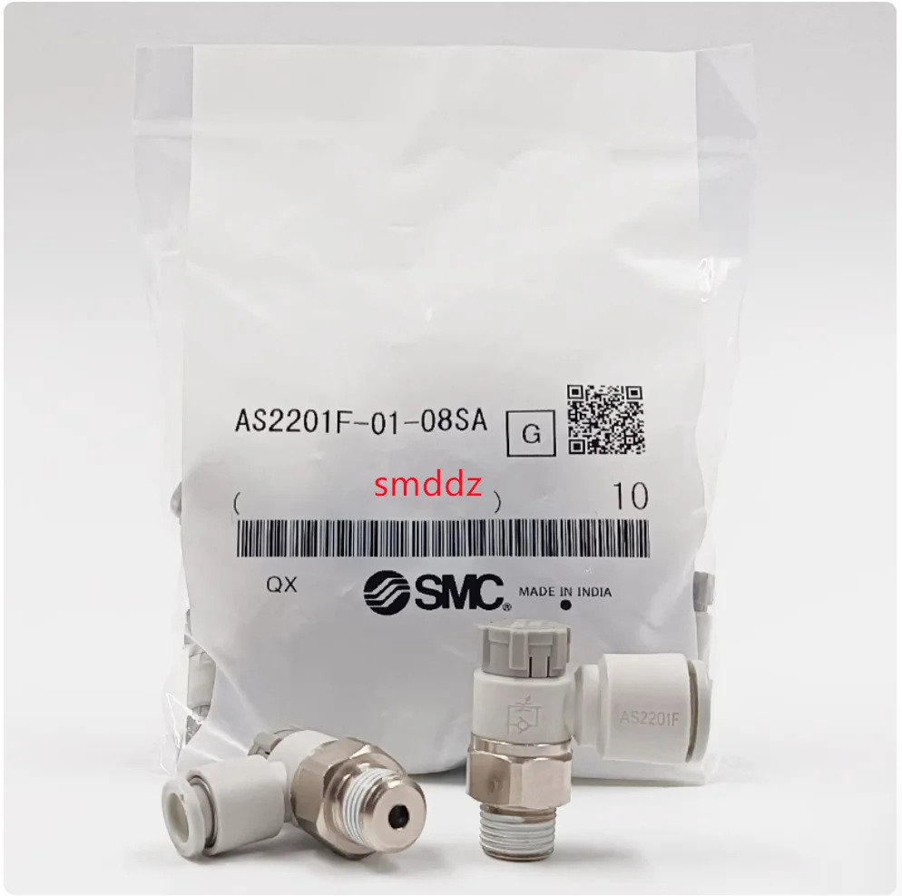 10pcs/속도 제어 밸브 커넥터 AS1201F-M5-04A AS1201F-M5-06A AS2201F-01-04SA AS2201F-01-06SA AS2201F-01-08SA