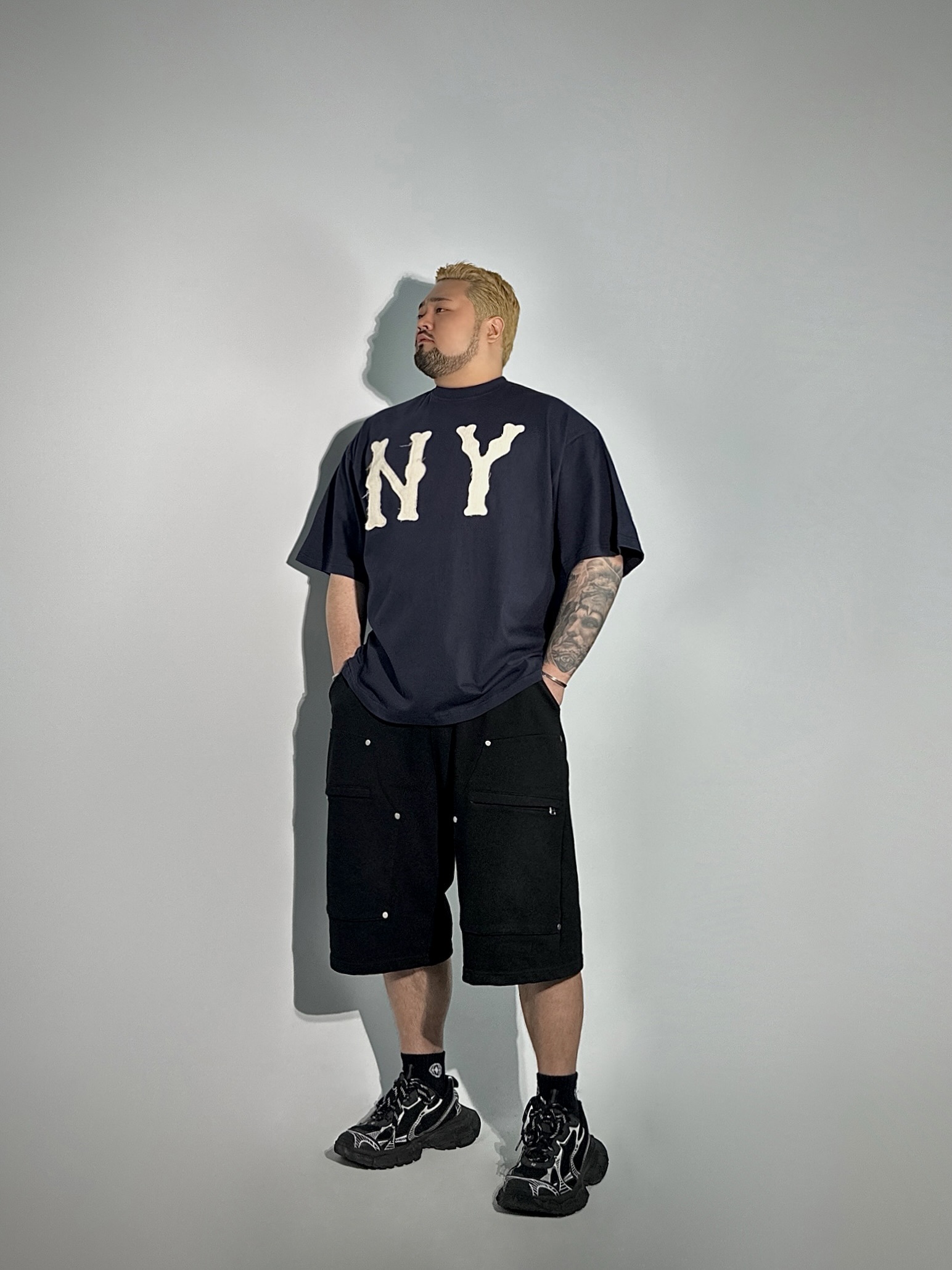 NY 빈티지 패치 오버 반팔티 3COLOR 빅사이즈 박스핏 오버핏 티셔츠 에이오알닷 이미지 8