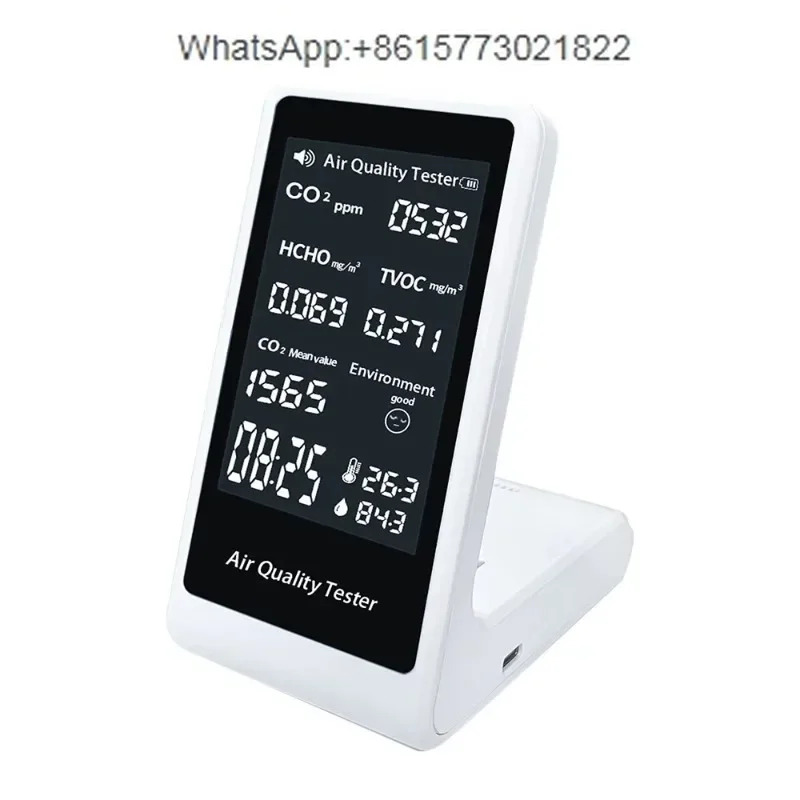 JD-2002 데스크탑 CO2 HCHO 디지털 테스터 실내 감지기