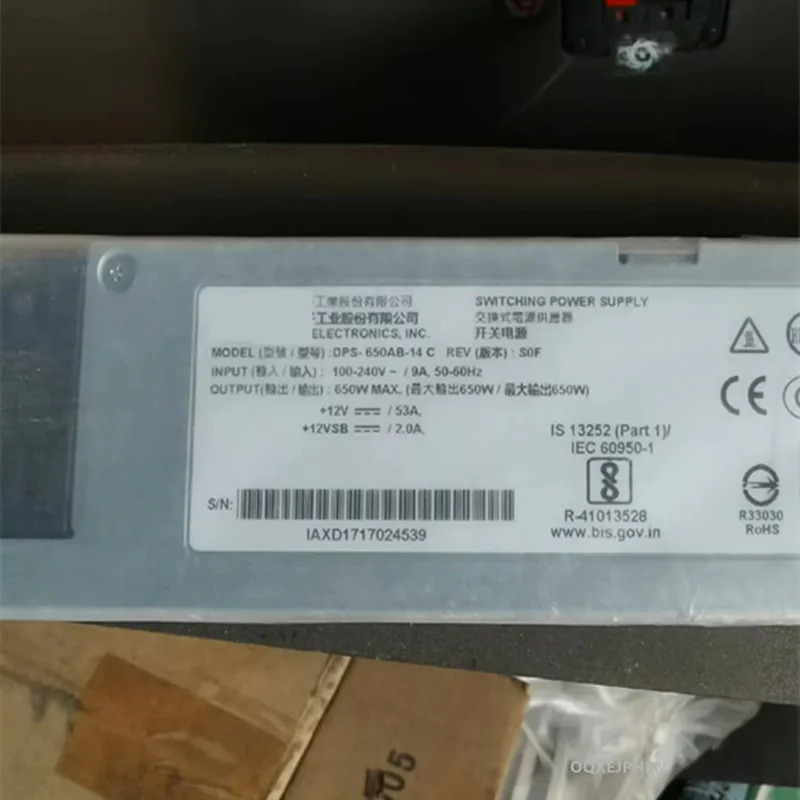 델타 12V53A 12V2A 650W 전원공급장치 DPS-650AB-14 C DPS-650AB-14C 새 원본 PSU