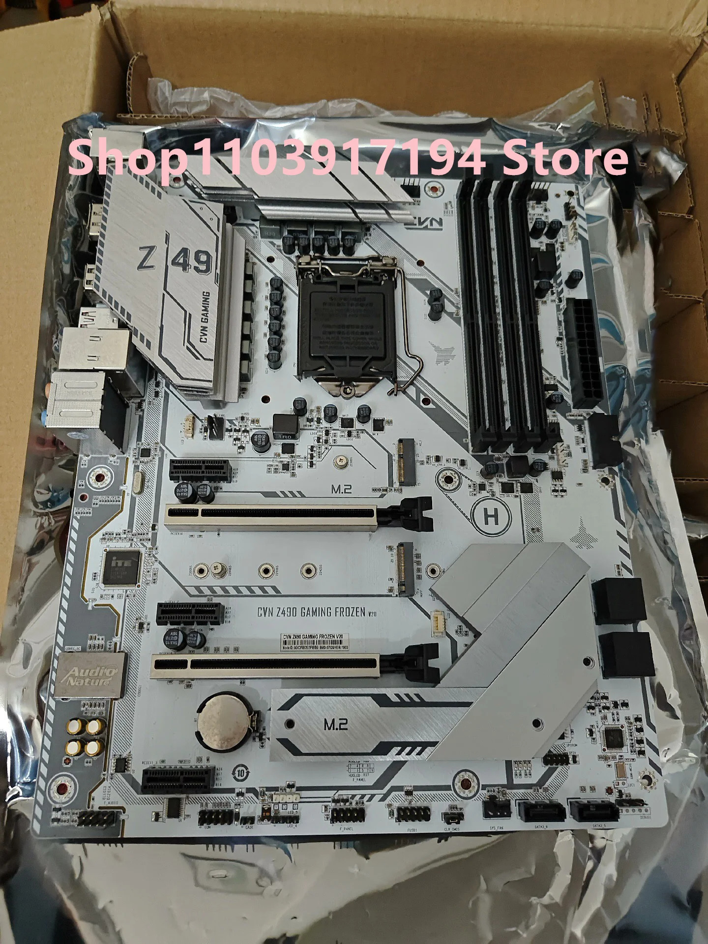 Z490-Gng 프로즌 v20 퓨어 화이트 마더보드