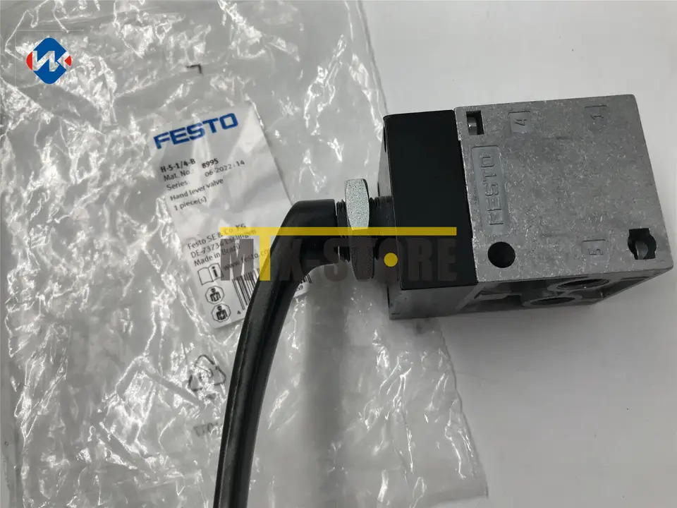공압 핸드 레버 밸브 Festo H-5-1 4-B 8995 신