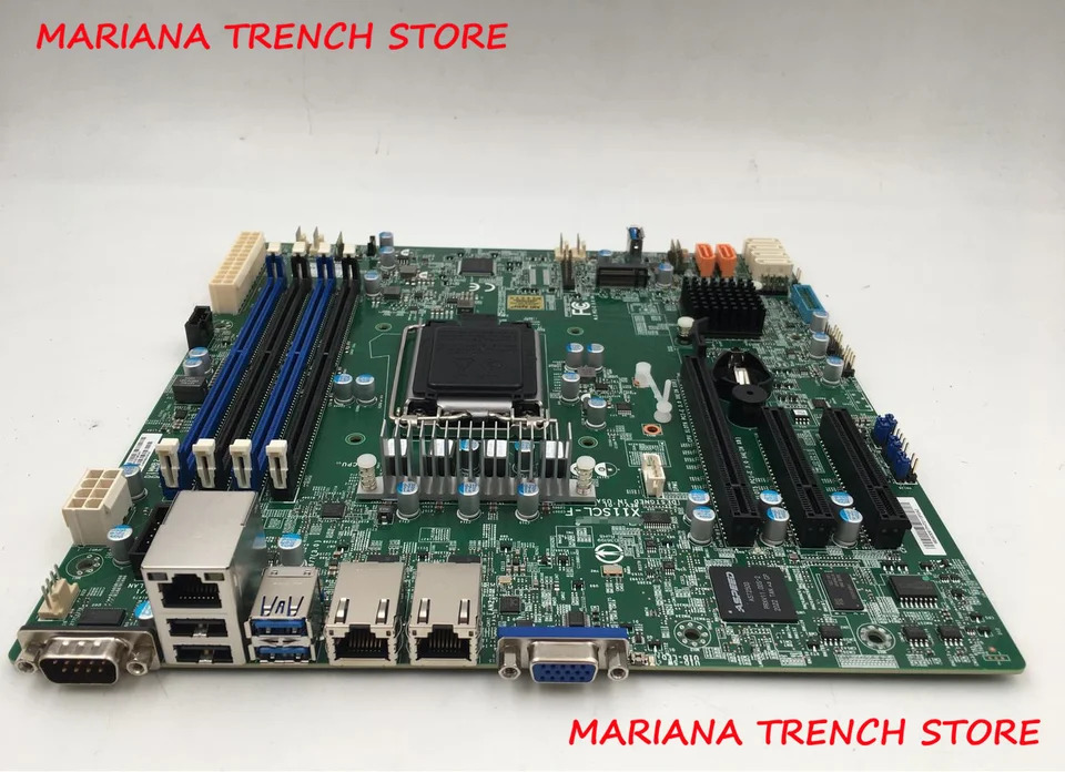 Supermicro 단일 소켓 마더보드X11SCL-F 8 세대 9 코어 i3 Xeon E-2100 2200 프로세서 DDR4 듀얼 GbE LAN LGA1151