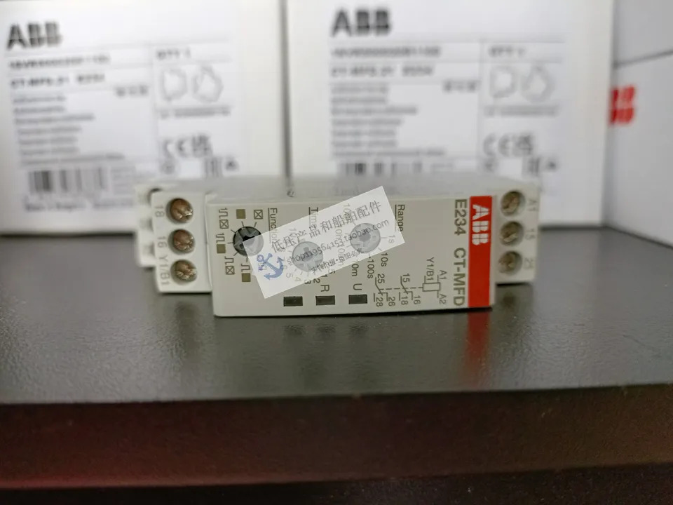 ABB 타임 릴레이 CT-MFD.21 12-240VAC/DC 2C/O 0-100H 신