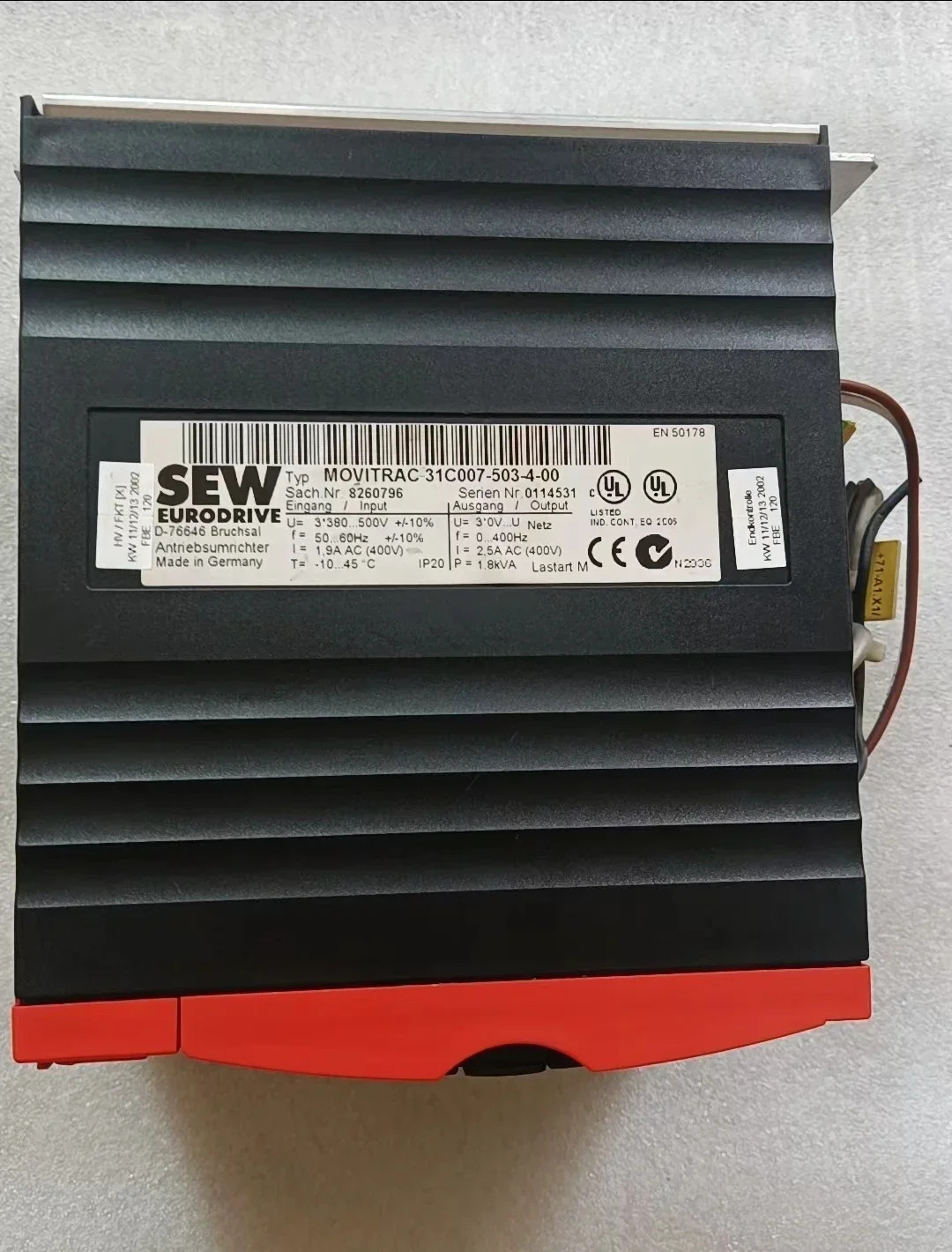 MOVITRAC 31C007-503-4-00 리퍼 인버터 기능 확OK