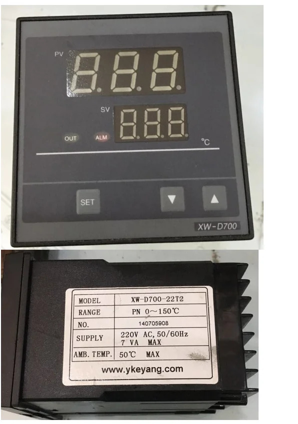 HOPE 지능형 디지털 온도차 조절기 XW-D700-22T2 감지 프로브 2 개 XW-D700 포함