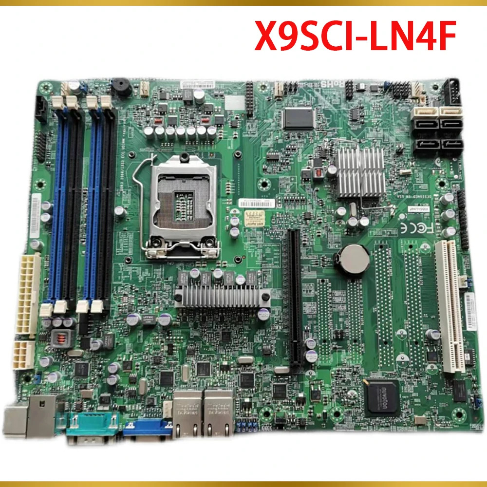 Supermicro 서버 마더보드 E3-1200 V1/V2 시리즈 2차 3차 i3 LGA1155 DDR3 ECC IPMI 2.0 X9SCI-LN4F