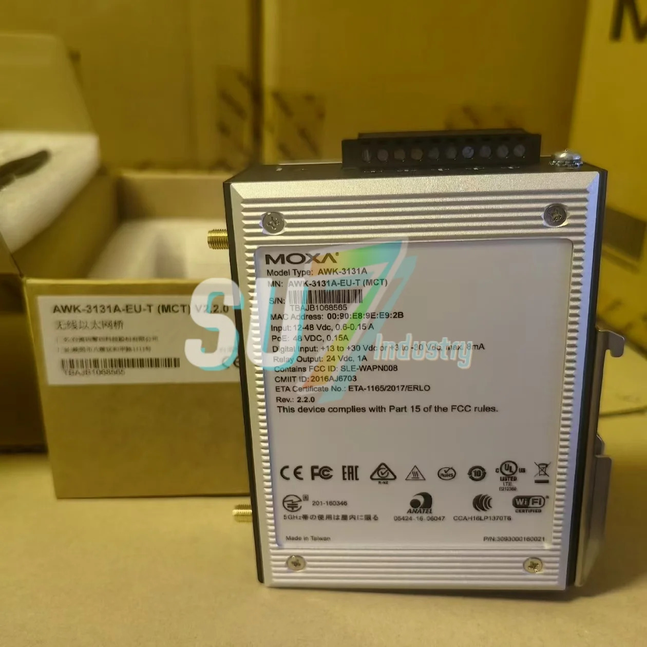 무선 이더넷 브리지 AWK-3131A-EU-T 새