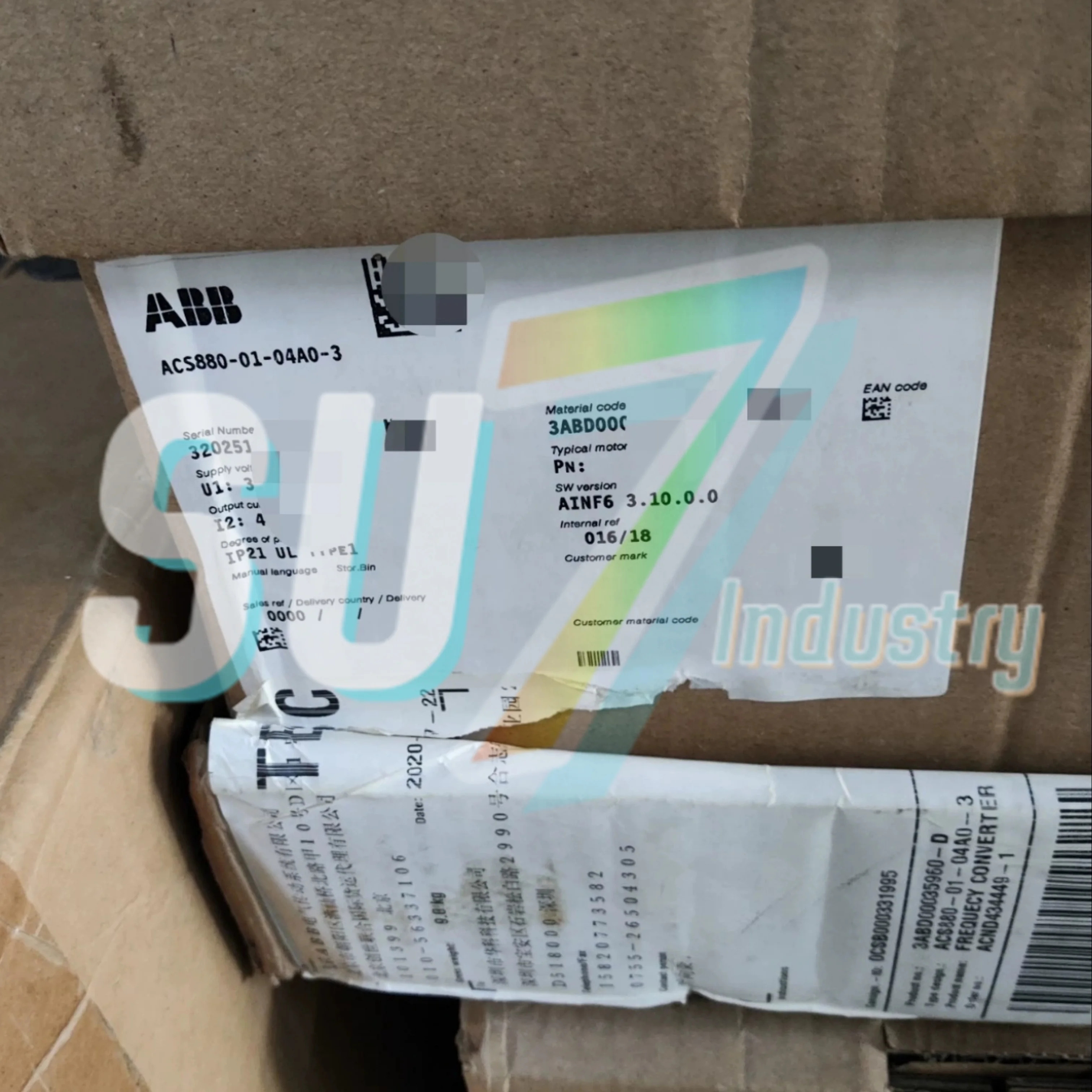 주파수 변환기 ACS880-01-04A0-3 ACS880-01-05A6-3