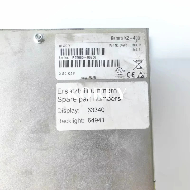 K2-400 사출 성형기 컴퓨터 시스템 화면 OF457/Y 66988 하시기 바랍니다