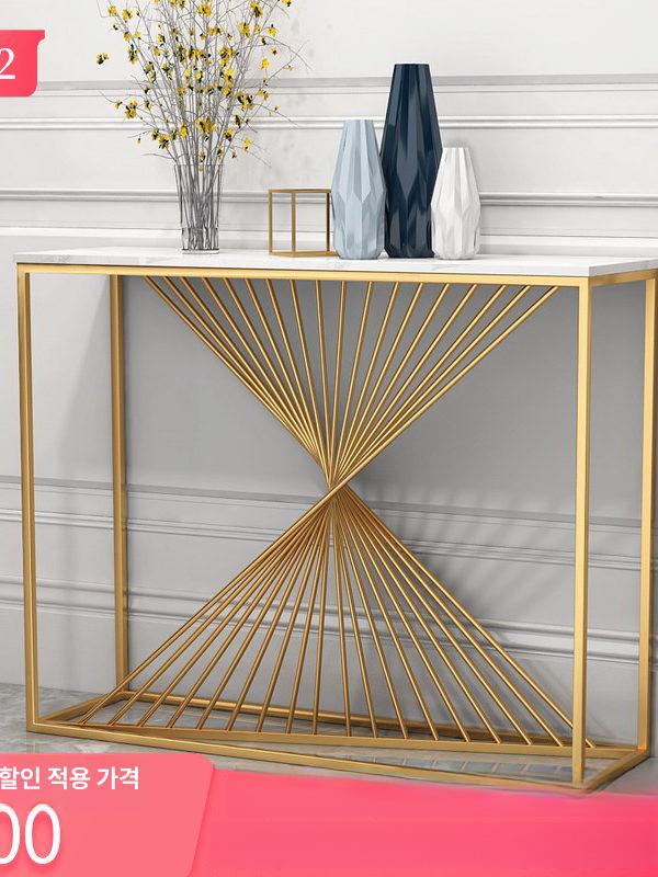 좁은 현관 콘솔테이블 슬림형 미니 사이드 탁자 수납 복도 가구 - 상세 이미지 2
