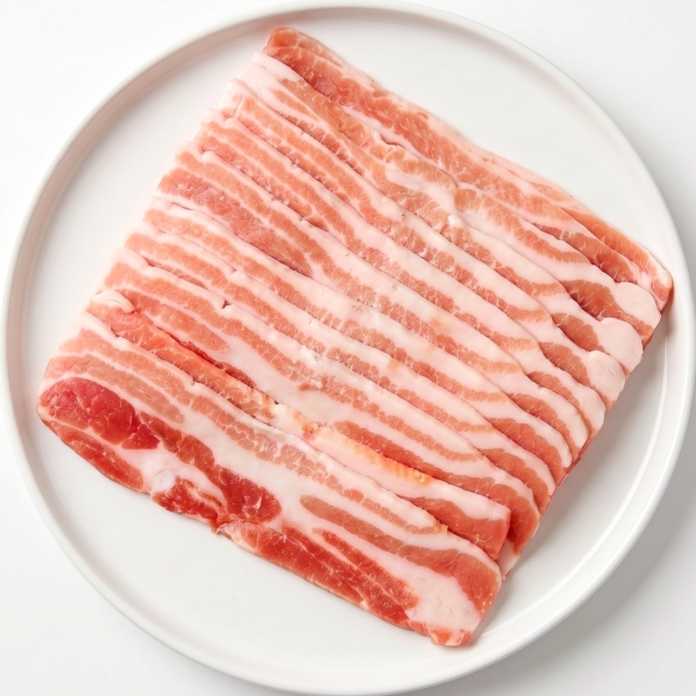 돼지고기 듀록 통 삼겹살 벽돌 대패 냉삼 300g 500g 냉동삼겹살 수입 - 상세 이미지 2