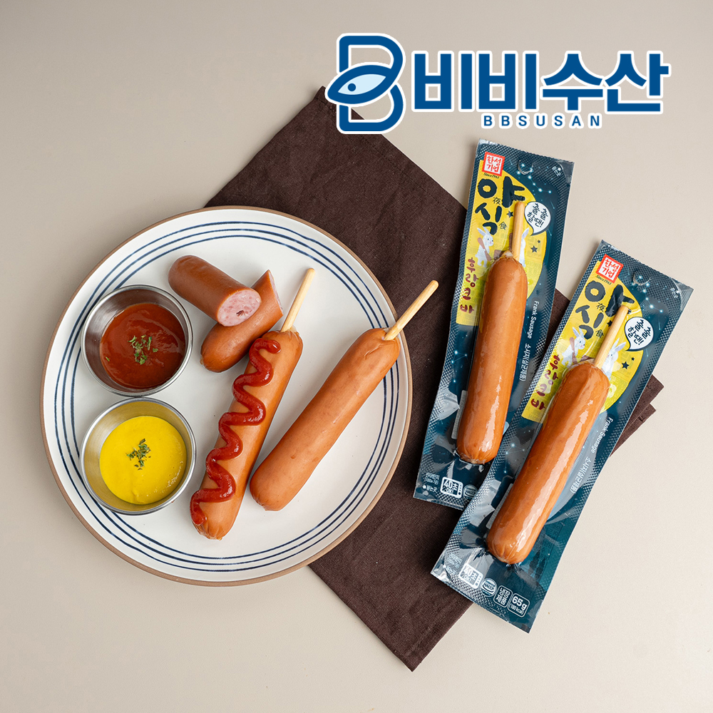 한성기업 숯불구이맛 후랑크 10개, 야식후랑크, 고추장직화구이 편의점 핫바 소세지 이미지 4