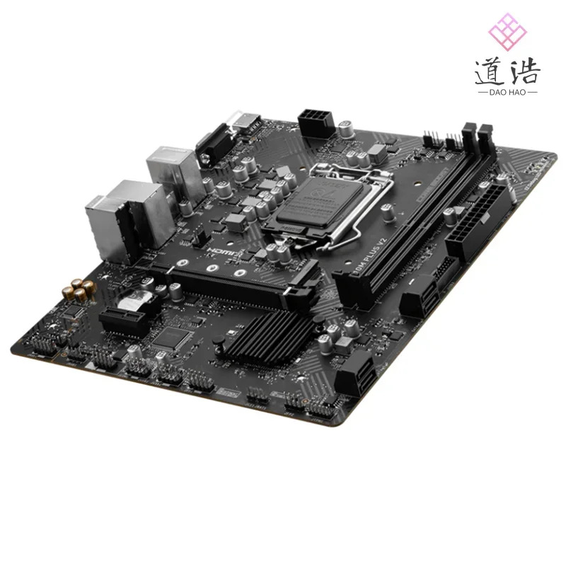 H510M PLUS V2 마더보드64GB M.2 LGA 1200 DDR4 마이크로 Z490 메인보드 완전 작동 리퍼