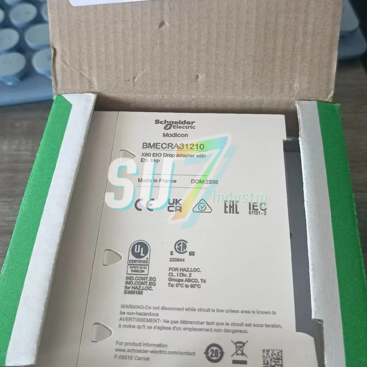 새 PLC 모듈 BMECRA31210 BMEXBP0400