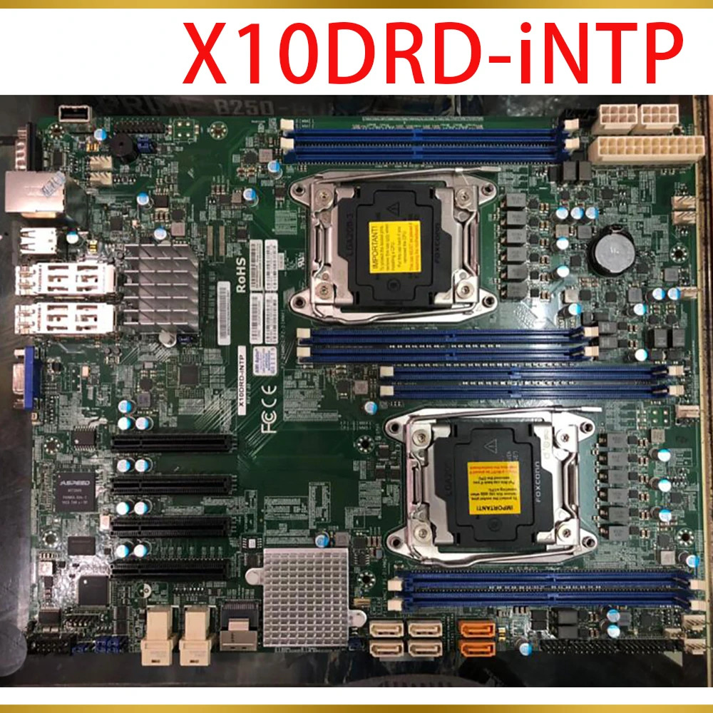 Supermicro 마더보드 지원 E5-2600 V4/V3 군 프로세서 듀얼 포트 10G SFP LGA2011 DDR4 X10DRD-iNTP