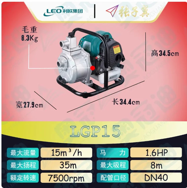 LEO LGP 자체 프라이밍 하이 리프트 가솔린 엔진 파워 워터 펌프 LGP10 LGP15 LGP20-C LGP30-C LGP40 LGP20-H LGP20-2H