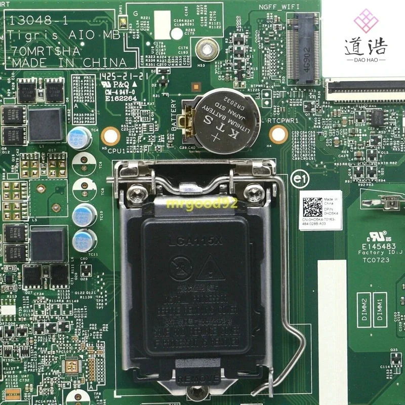Dell piron 20 3048 W09B AIO 마더보드CN-0HD5K4 13048-1 0HD5K4 HD5K4 DDR3 메인보드 완전 작동 리퍼