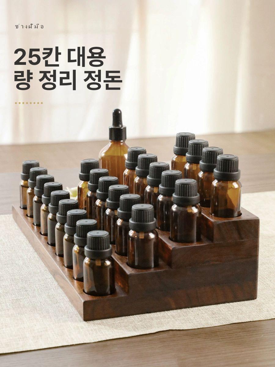 아로마에센셜오일 정리대 그리드 계단식 대용량 정리정돈 단면 스탠드 받침대 - 상세 이미지 3