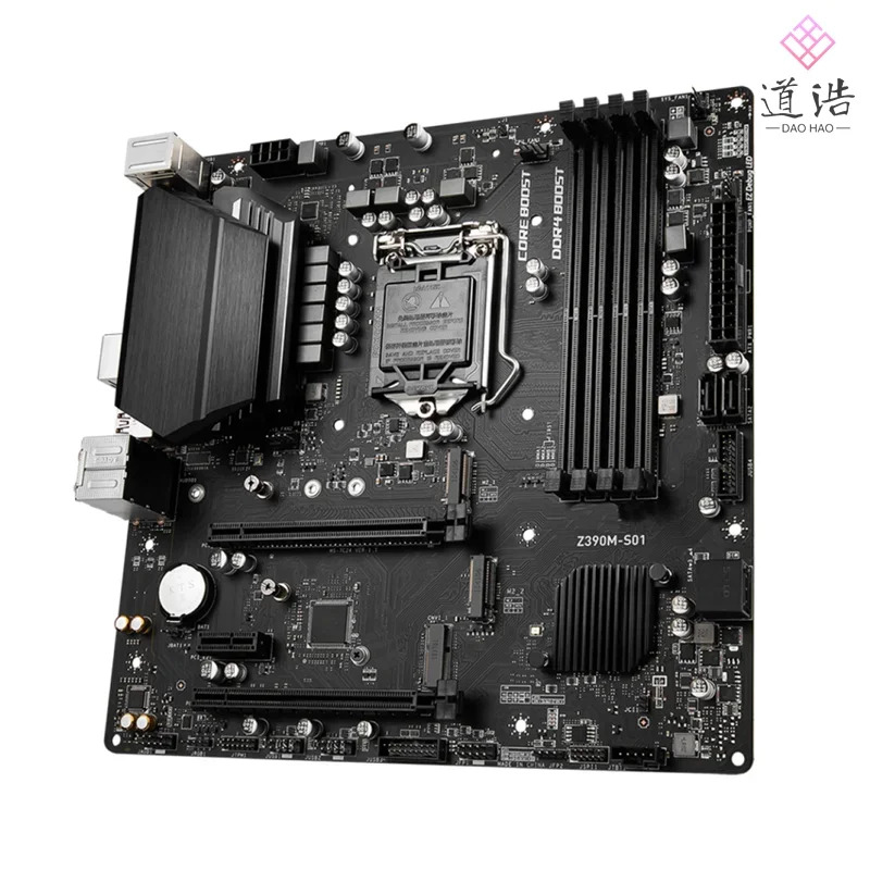 Z390M-S01 마더보드128GB M.2 LGA 1151 DDR4 마이크로 Z390 메인보드 완전 작동 리퍼