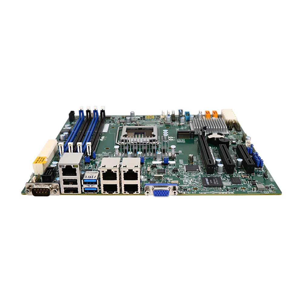 Supermicro 단일 소켓 서버 E3-1200v6v5 C236 쿼드 GbE LAN M.2 SATA3 LGA1151 X11SSH-LN4F서버 마더보드