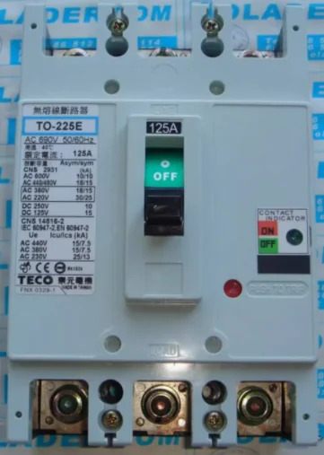 Ones 차단기 TO-225E 3P 125A 150A 175A 200A 225A 신