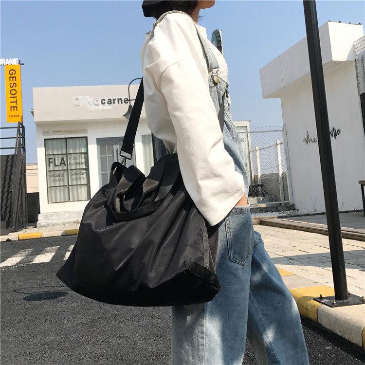 셔링 보부상 롱드레스 가방 나일론 스트랩 우아한 매력적인 고급스러운 숄더백 - 상세 이미지 5